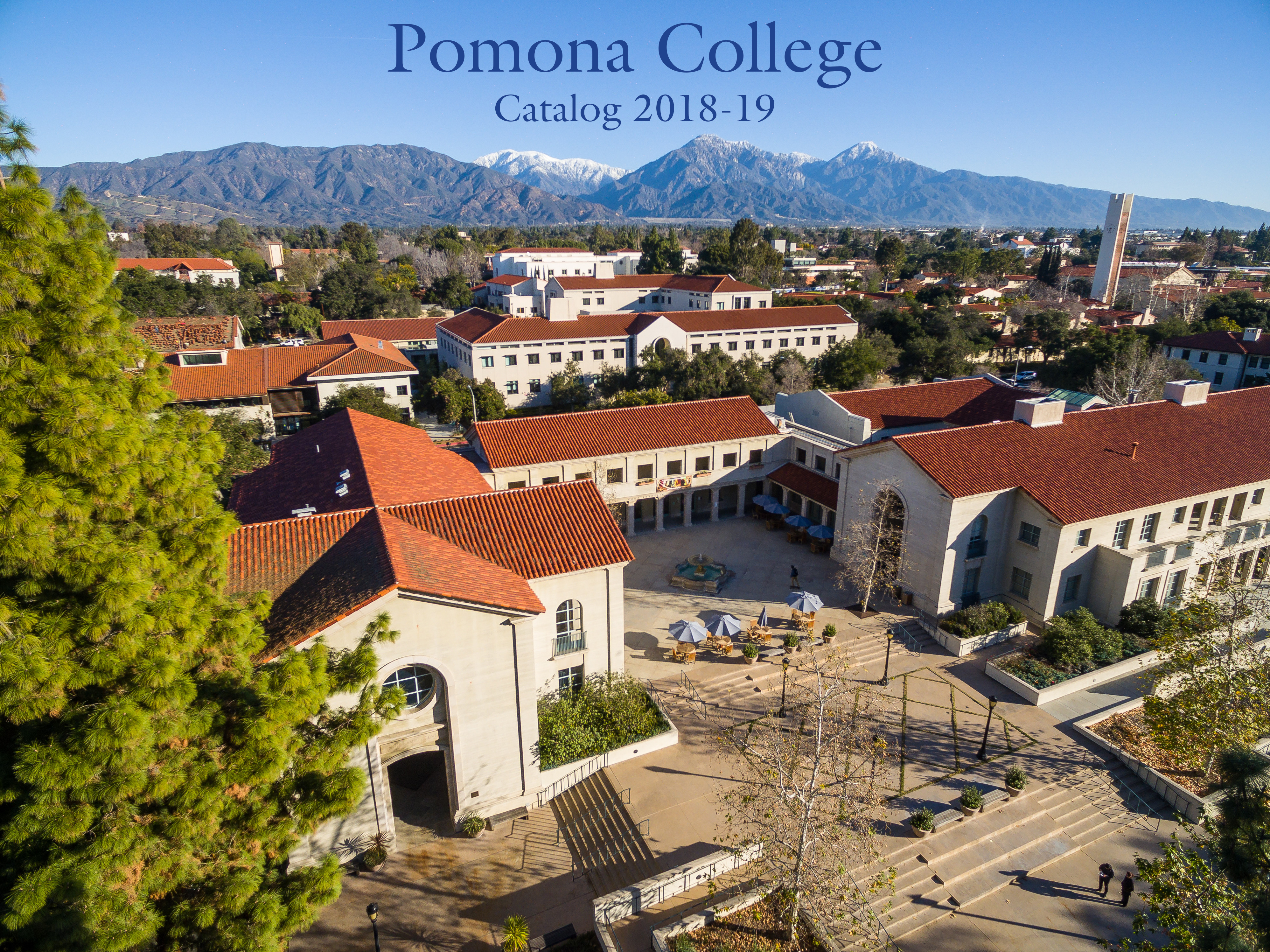 Pomona College Catalog 2018-19
